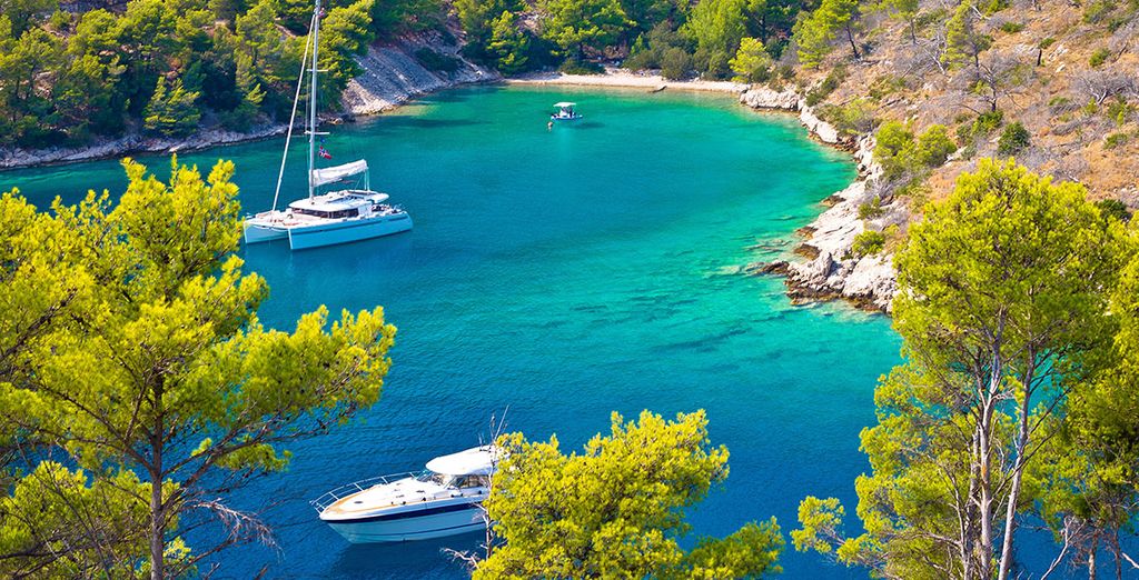 Per catamaran langs de Kroatische kust