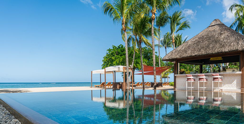 Hilton Mauritius Resort und Spa am Strand von Flic en Flac an der Westküste