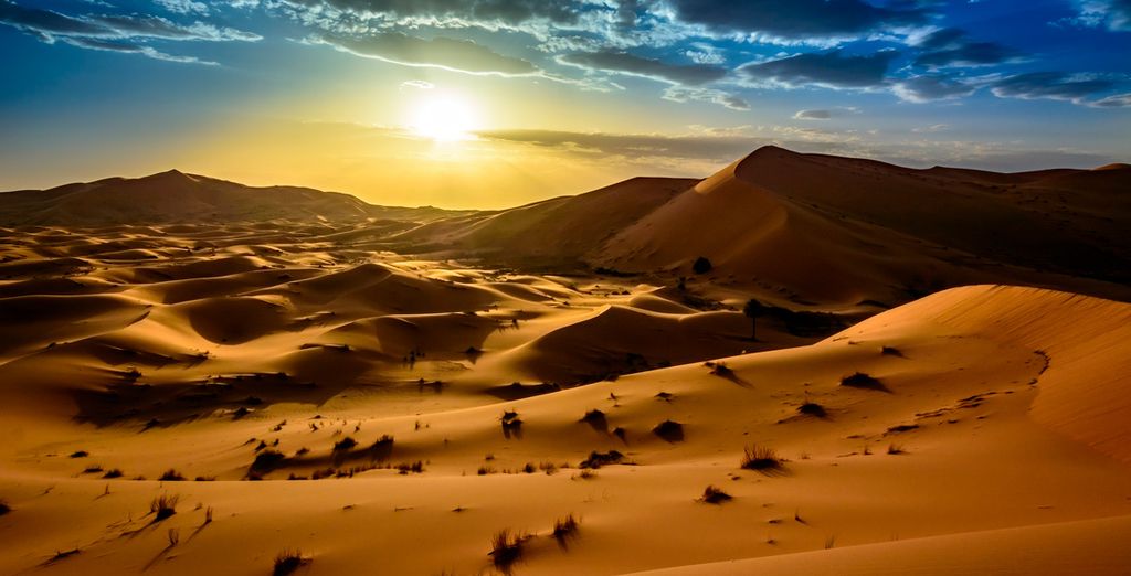 Circuito semi-privado por el Atlas, gargantas y el desierto