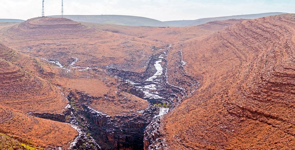 Circuito semi-privado por el Atlas, gargantas y el desierto