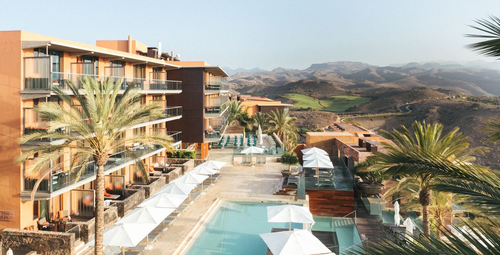 Salobre Hotel Resort & Serenity 5 étoiles dans le paysage aride du sud de Grande Canarie