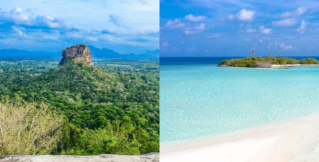 Le rocher de Sigiriya au Sri Lanka, étape du circuit avant la plage maldivienne