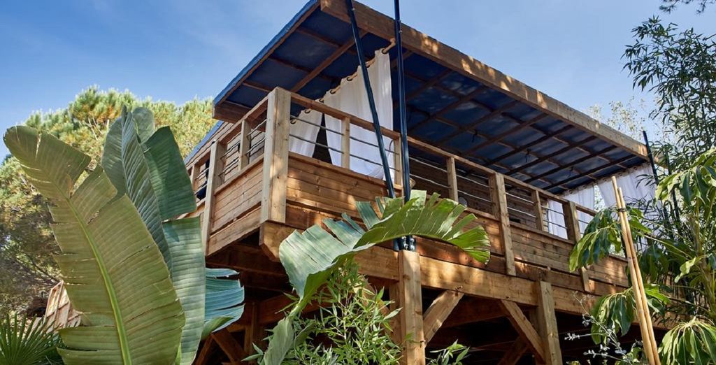 Écolodge l’Étoile d’Argens 5 étoiles, lodges en bois au bord de l’Argens, à Fréjus