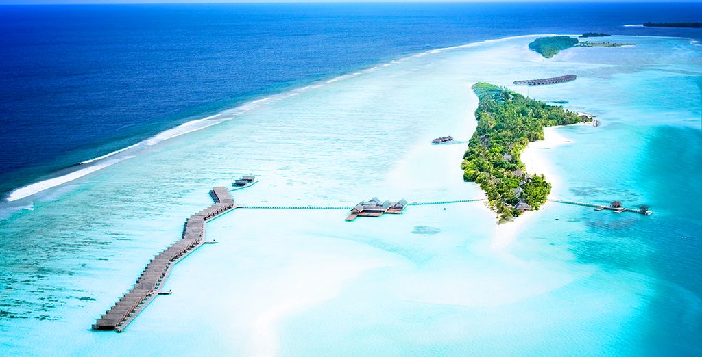 Une des magnifiques îles des Maldives