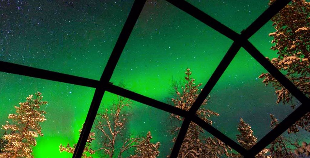 Lapponia, stelle ed Igloo