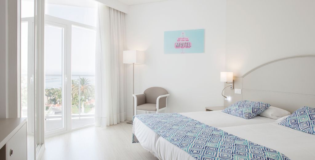 Hotel di charme a Malaga e confortevole camera doppia con vista sul mare