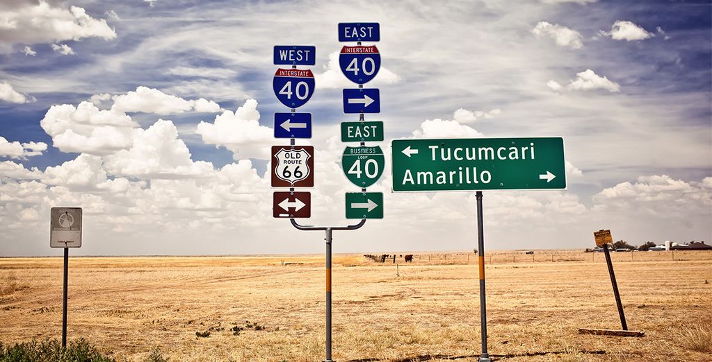 Sull'asfalto della Route 66 con noleggio auto incluso