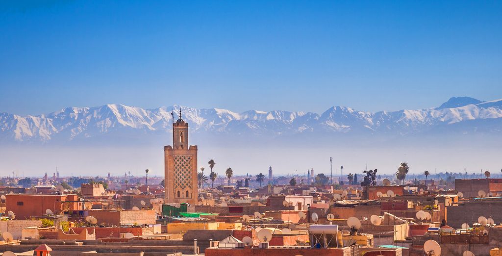 Fotografia della città di Marrakech in Marocco