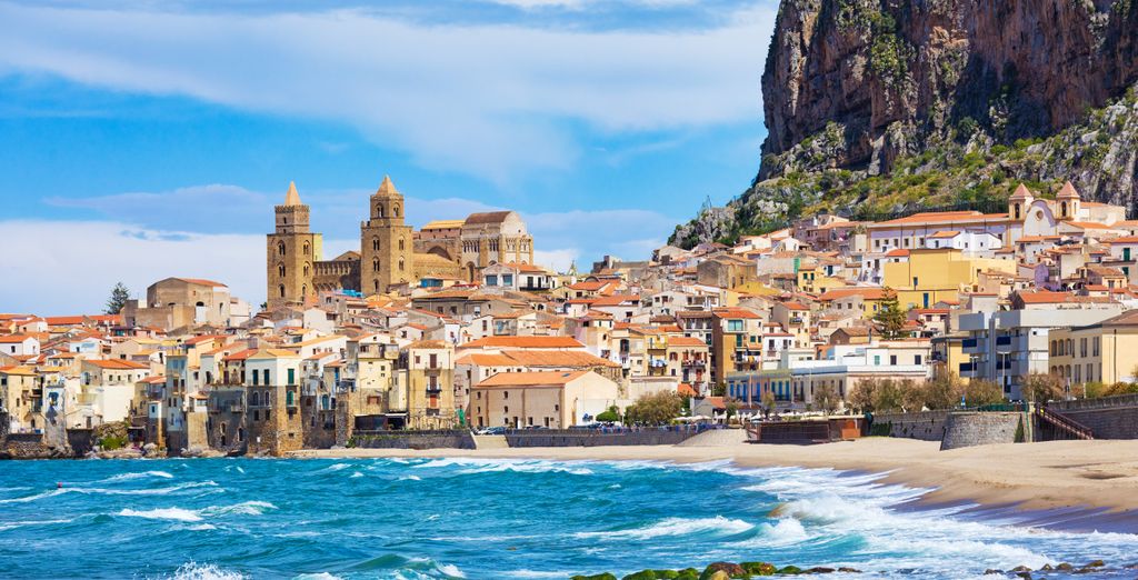 Sicilian landscape with coastal views