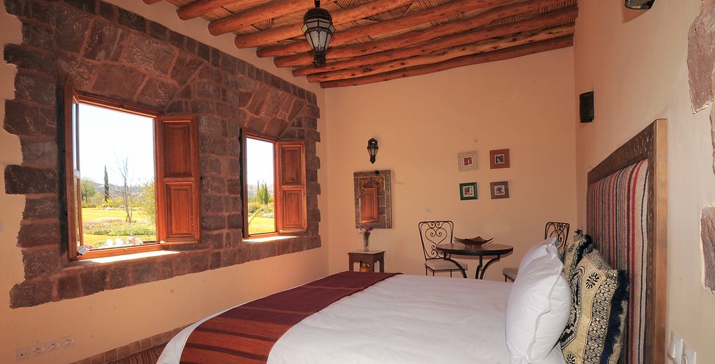 Kasbah Angour, High Atlas Mountains - hotel with panoramic view