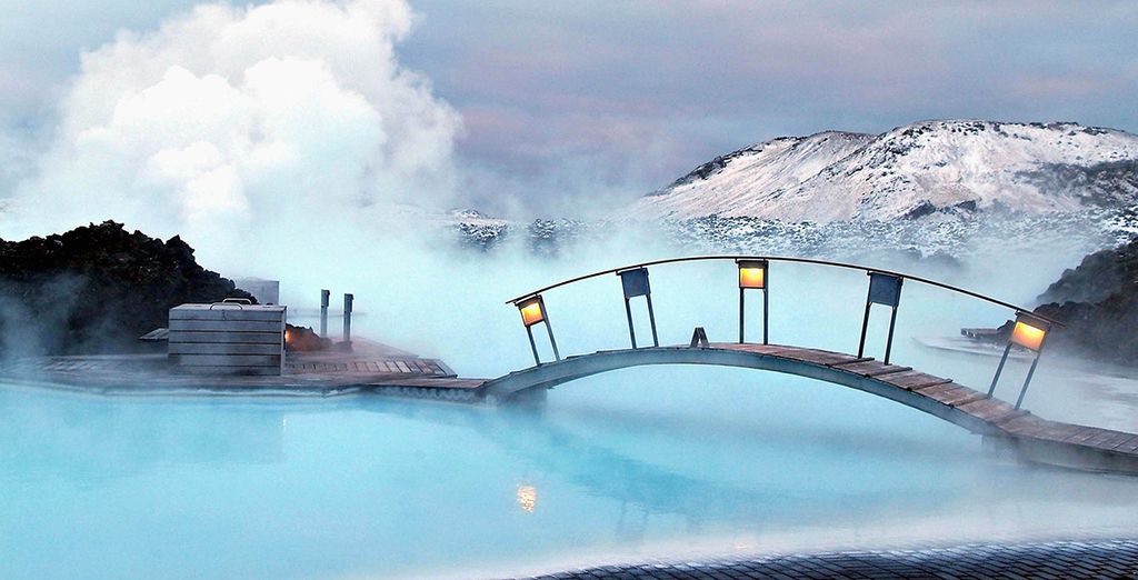 Take a bath in the steamy Blue Lagoon