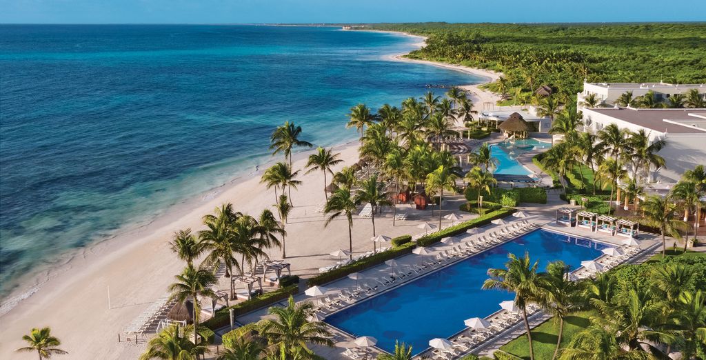 Resort en bord de plage sur la Riviera Maya, au sud de Puerto Aventuras