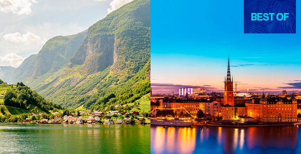 Fiordos al completo con 2 noches en Estocolmo