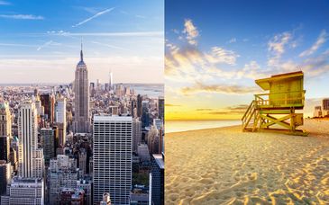 New York Hilton Midtown 4* und Cadillac Hotel & Beach Club 4*