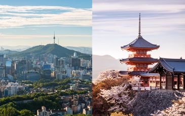 Individuele rondreis van 12 tot 16 nachten in Japan en Zuid-Korea
