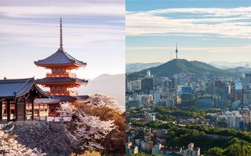 10-16 night self-guided tour: From South Korea to Japan
