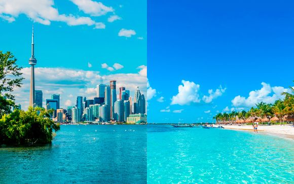 Esencia canadiense con estancia en la playa y vuelos