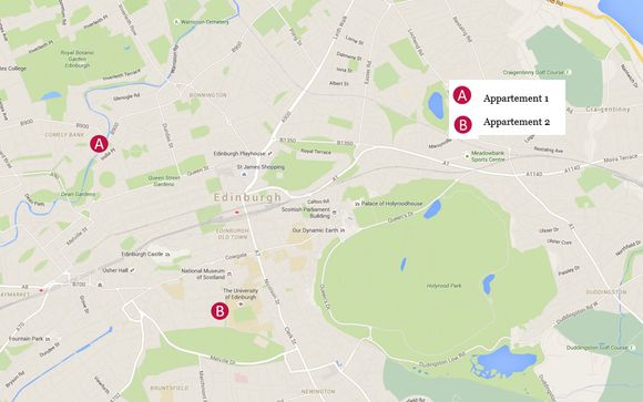 Découvrez la situation géographique des 2 appartements