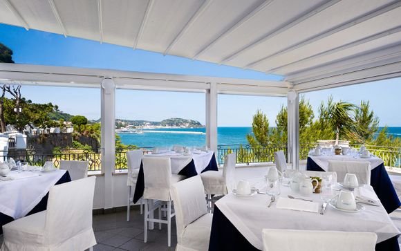 Atmosfere mediterranee in 4* panoramico con spa