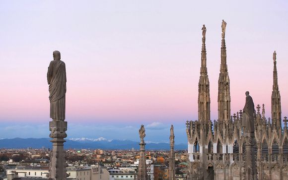 Viste panoramiche sulla città in moderni appartamenti