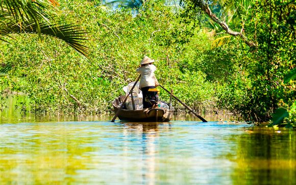 Opzione pernottamento nel delta del Mekong con escursione