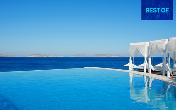 Il mare cristallino di Mykonos in 5* panoramico