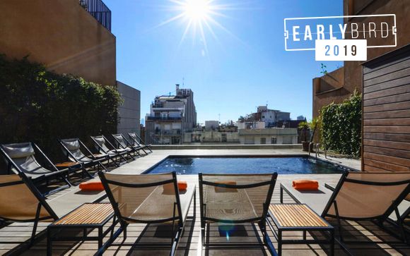 Rooftop Pool in Eixample District